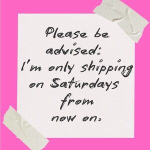 Pink Shipping Advisory Sign